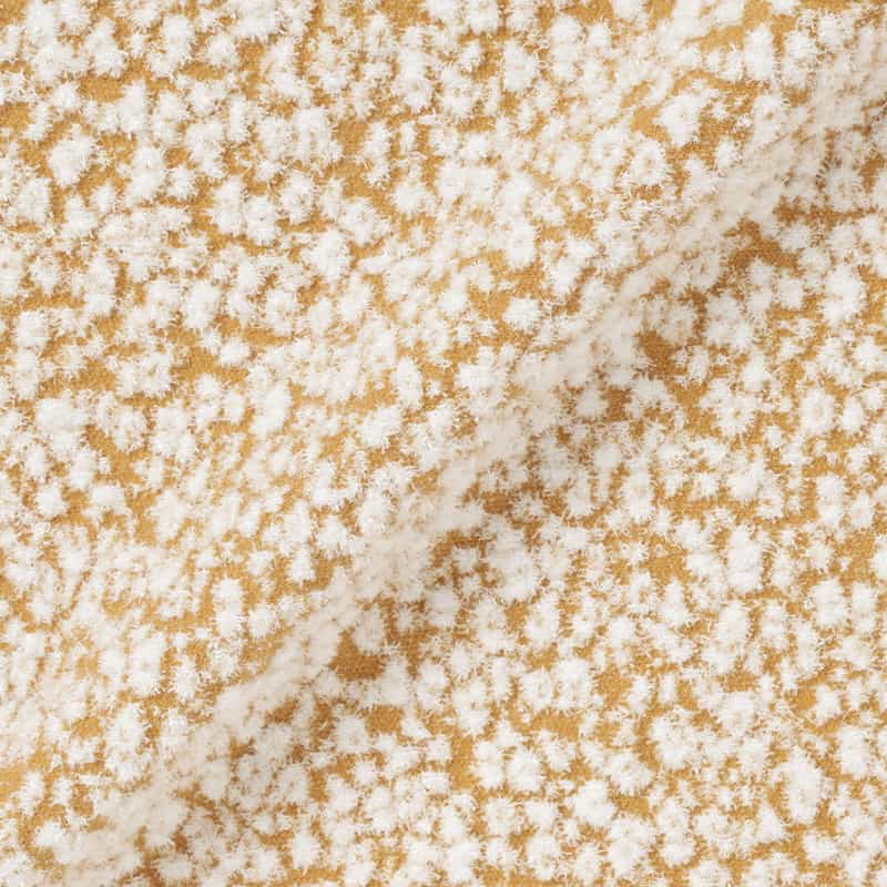 BARNEYS NEW YORK セットアップ ウォッシャブル ジャカード素材フレアスカート CAMEL