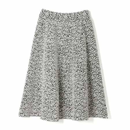 セットアップ ウォッシャブル ジャカード素材フレアスカート