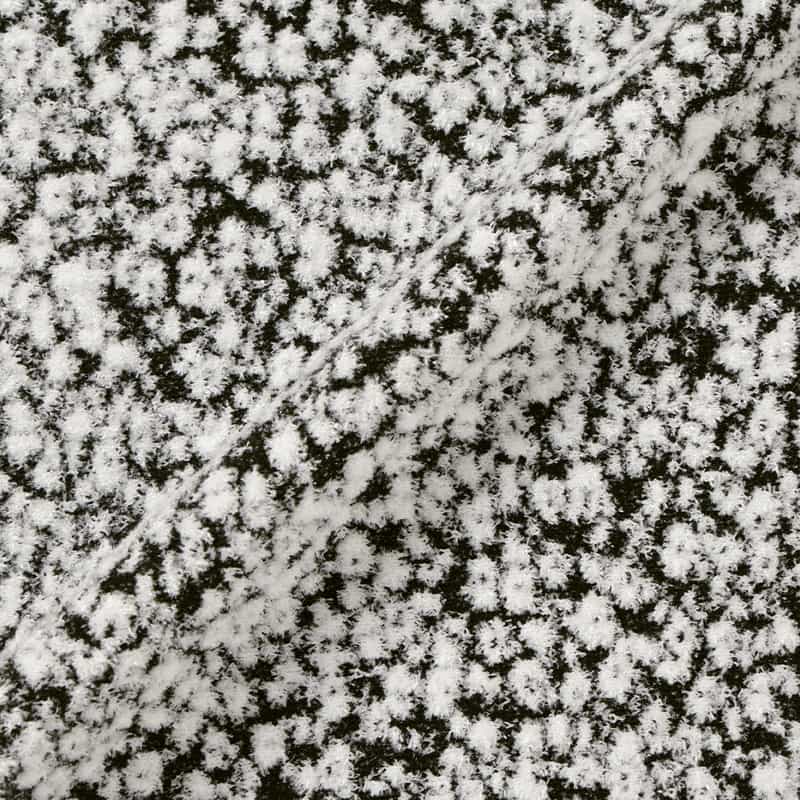 BARNEYS NEW YORK セットアップ ウォッシャブル ジャカード素材フレアスカート BLACK