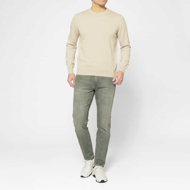 GRANSASSO GRANSASSO＜グランサッソ＞ コットンニットプルオーバー BEIGE