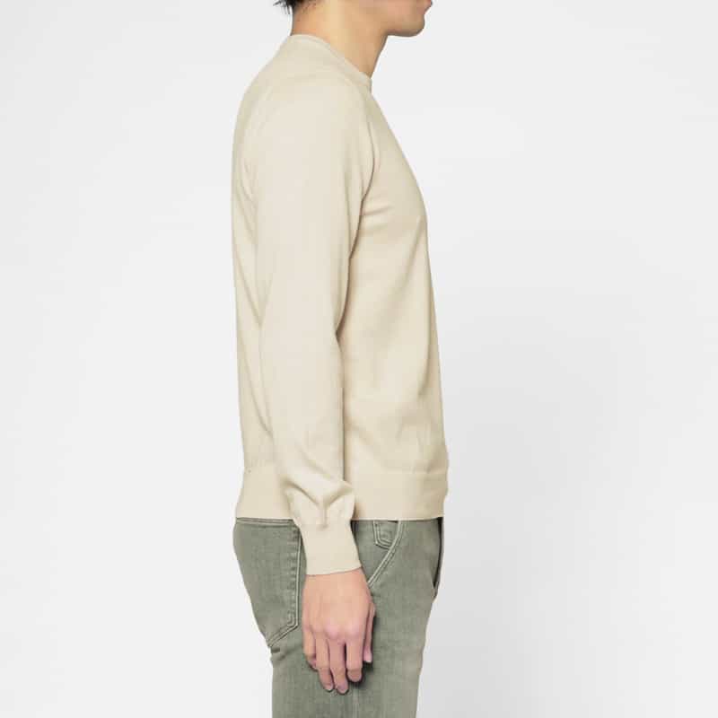 GRANSASSO GRANSASSO＜グランサッソ＞ コットンニットプルオーバー BEIGE