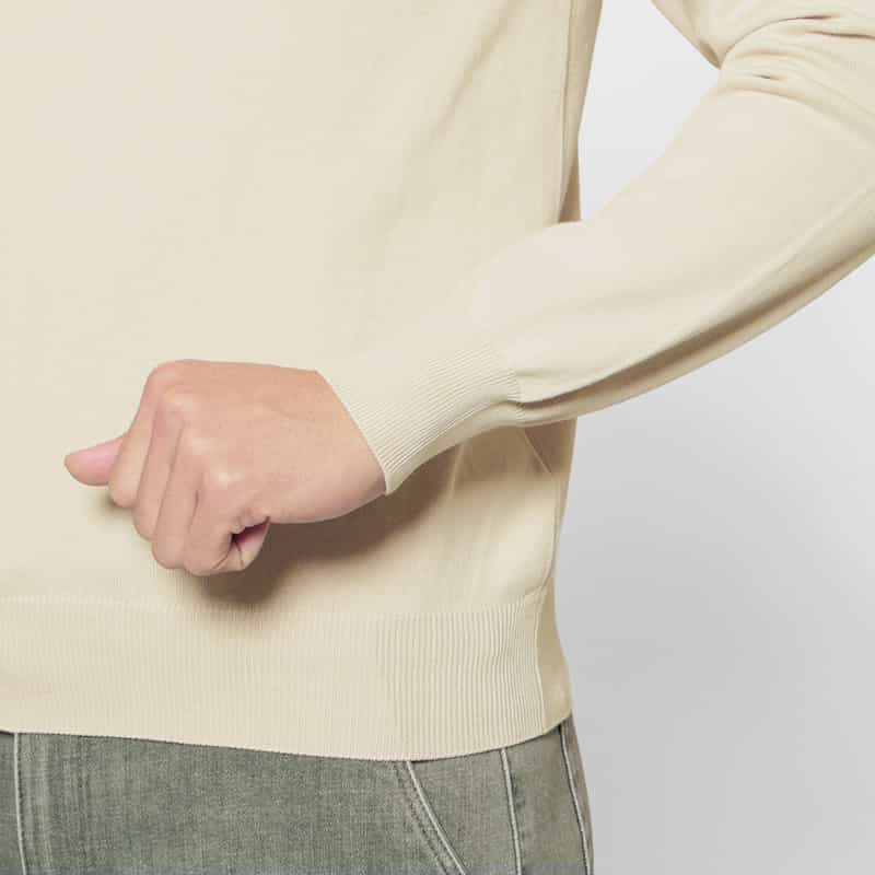 GRANSASSO GRANSASSO＜グランサッソ＞ コットンニットプルオーバー BEIGE