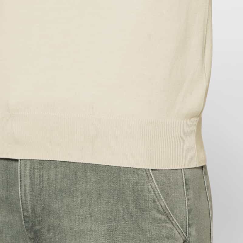 GRANSASSO GRANSASSO＜グランサッソ＞ コットンニットプルオーバー BEIGE