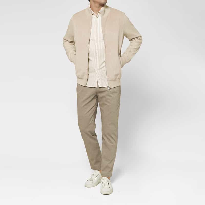 GRANSASSO GRANSASSO＜グランサッソ＞ ジップアップニットカーディガン BEIGE