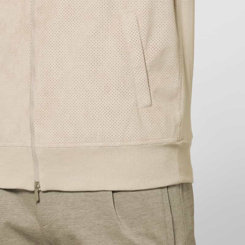 GRANSASSO GRANSASSO＜グランサッソ＞ ジップアップニットカーディガン BEIGE