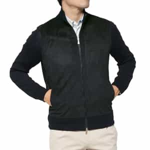 GRANSASSO＜グランサッソ＞ ジップアップニットカーディガン