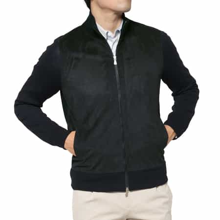 GRANSASSO＜グランサッソ＞ ジップアップニットカーディガン