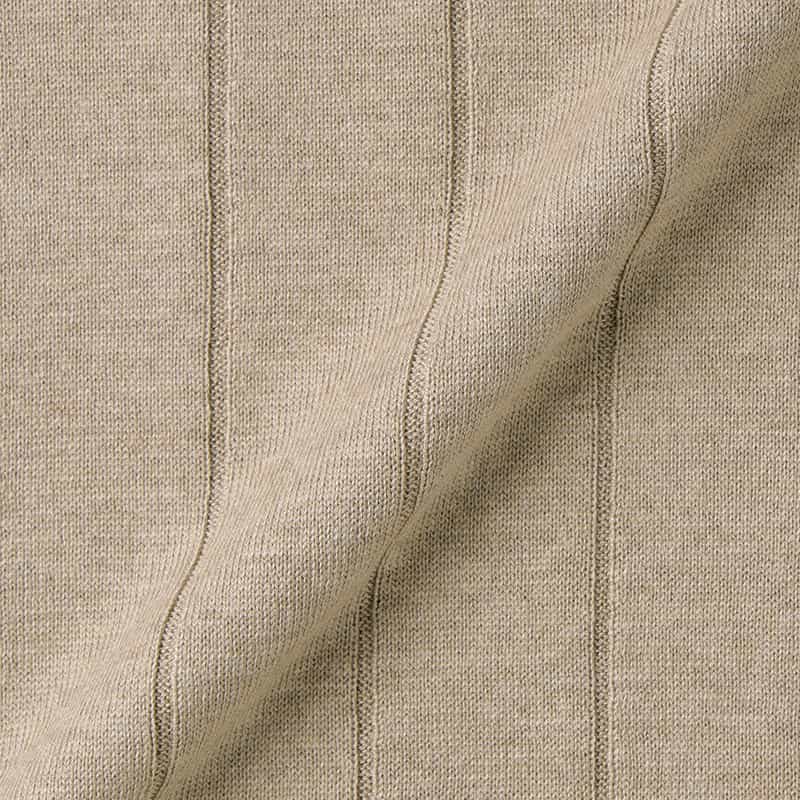 GRANSASSO GRANSASSO＜グランサッソ＞ シルク素材クルーネックニットプルオーバー BEIGE