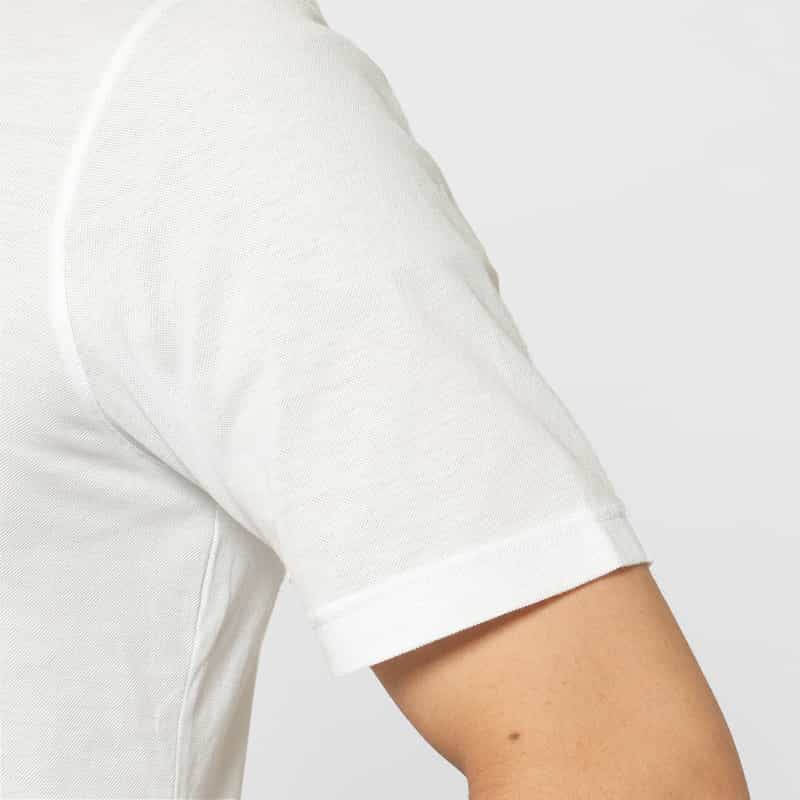 GRANSASSO GRANSASSO＜グランサッソ＞ 鹿の子ポロシャツ WHITE