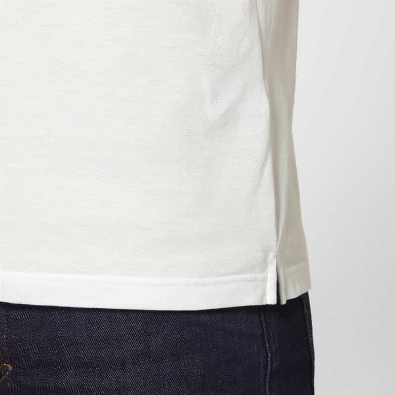 GRANSASSO GRANSASSO＜グランサッソ＞ 鹿の子ポロシャツ WHITE