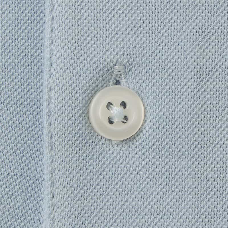 GRANSASSO GRANSASSO＜グランサッソ＞ 鹿の子ポロシャツ LIGHT BLUE