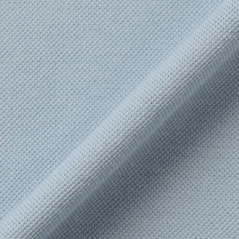 GRANSASSO GRANSASSO＜グランサッソ＞ 鹿の子ポロシャツ LIGHT BLUE