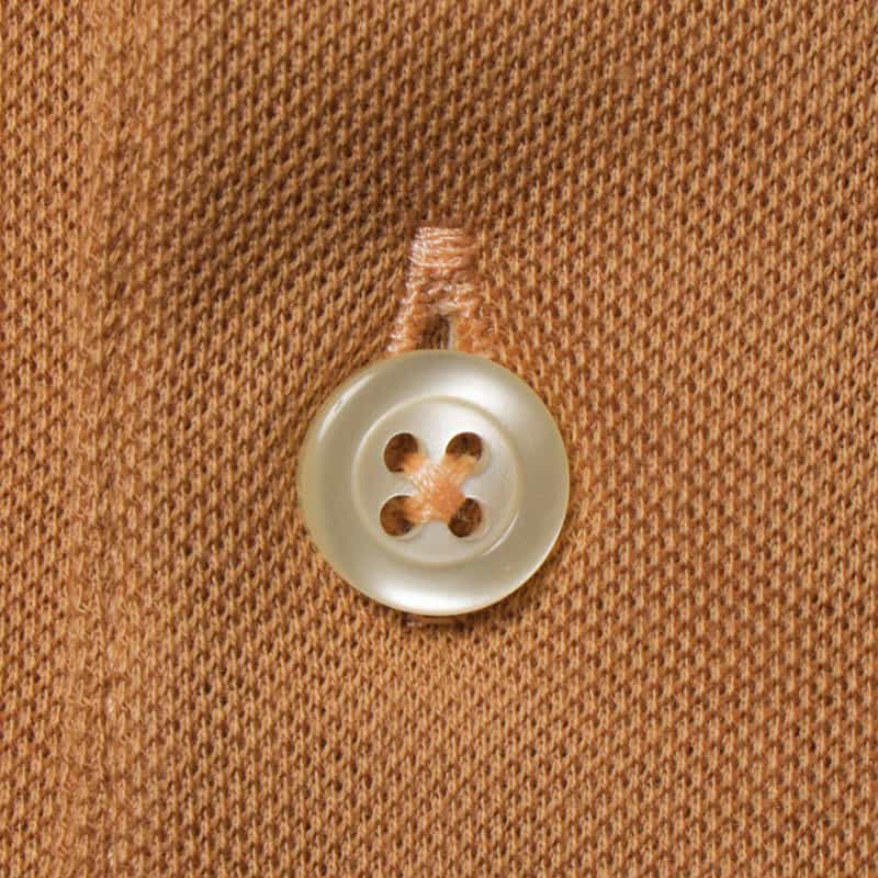 GRANSASSO GRANSASSO＜グランサッソ＞ 鹿の子ポロシャツ ORANGE