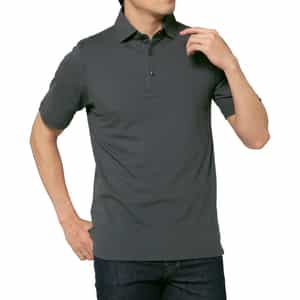 GRANSASSO＜グランサッソ＞ 鹿の子ポロシャツ