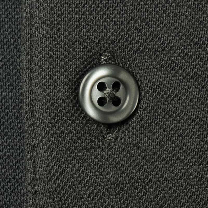 GRANSASSO GRANSASSO＜グランサッソ＞ 鹿の子ポロシャツ GRAY