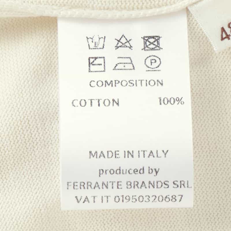 FILIPPO DE LAURENTIIS FILIPPO DE LAURENTIIS＜フィリップ デ ローレンティス＞ ニットプルオーバー WHITE