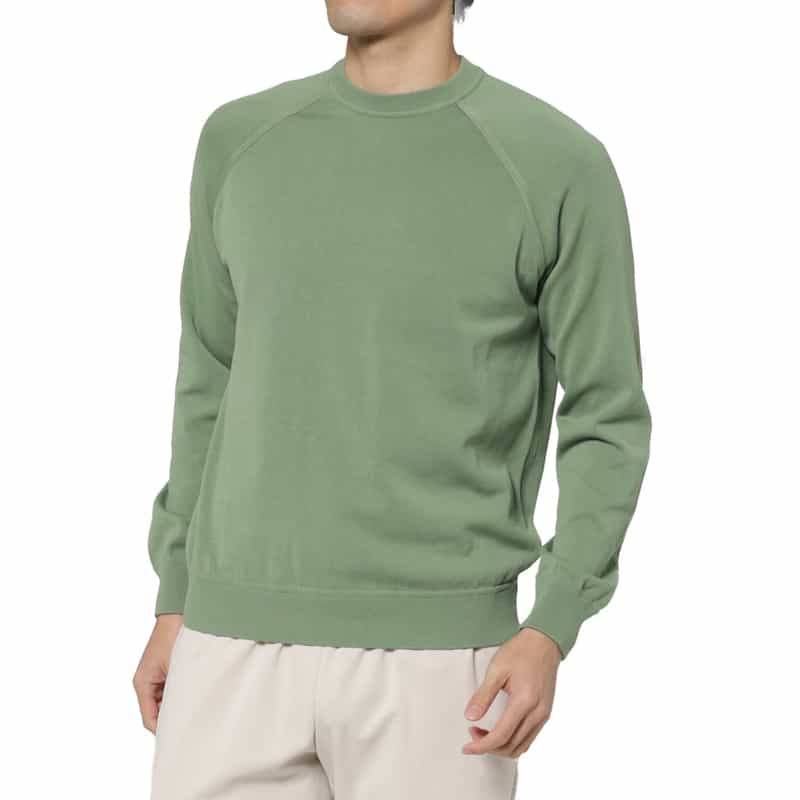 FILIPPO DE LAURENTIIS FILIPPO DE LAURENTIIS＜フィリップ デ ローレンティス＞ ニットプルオーバー LIGHT GREEN