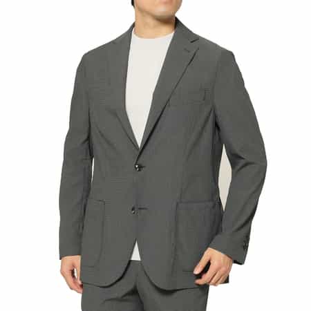 セットアップ シアサッカー素材テーラードジャケット