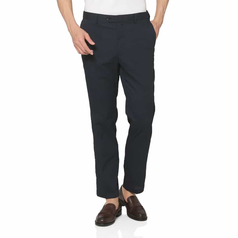 セットアップ シアサッカー素材ストレッチパンツ