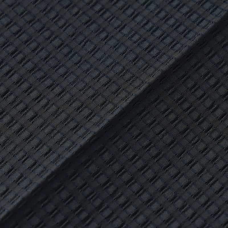 BARNEYS NEW YORK セットアップ シアサッカー素材ストレッチパンツ NAVY