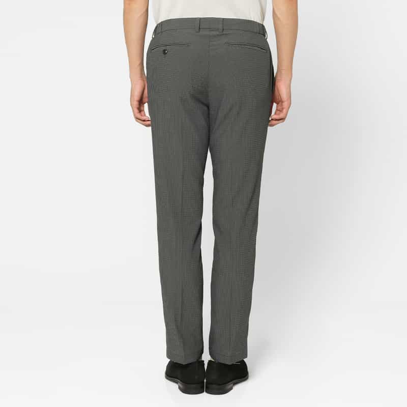 BARNEYS NEW YORK セットアップ シアサッカー素材ストレッチパンツ GRAY