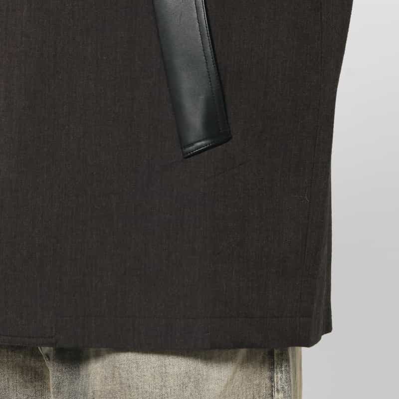 STUDIO NICHOLSON STUDIO NICHOLSON＜スタジオ ニコルソン＞ レザーカラーブルゾン BROWN