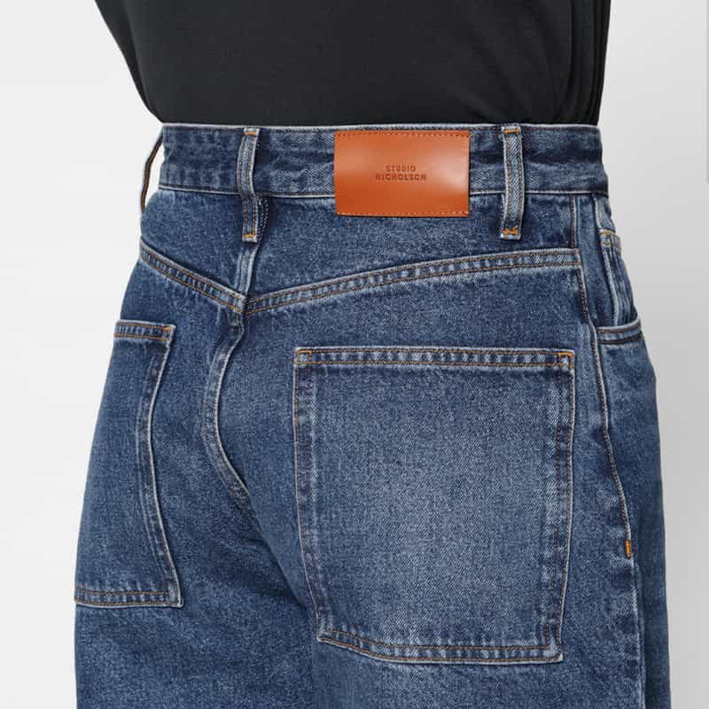 STUDIO NICHOLSON STUDIO NICHOLSON＜スタジオ　ニコルソン＞ デニムパンツ BLUE