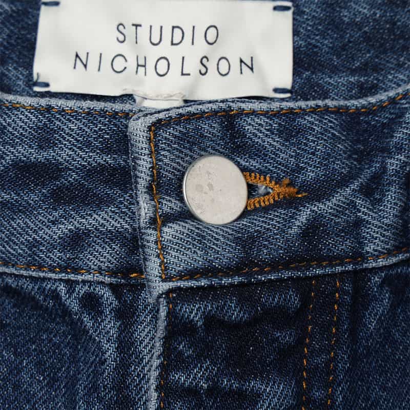 STUDIO NICHOLSON STUDIO NICHOLSON＜スタジオ　ニコルソン＞ デニムパンツ BLUE