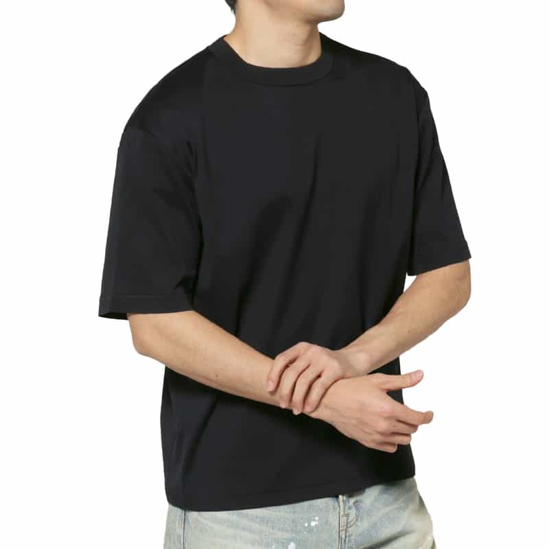 PIPPIOLINO PIPPIOLINO＜ピッピオリーノ＞ バーニーズ　ニューヨーク限定 コットンニットTシャツ NAVY