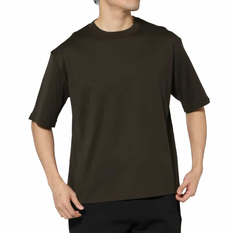 PIPPIOLINO PIPPIOLINO＜ピッピオリーノ＞ バーニーズ　ニューヨーク限定 コットンニットTシャツ BROWN