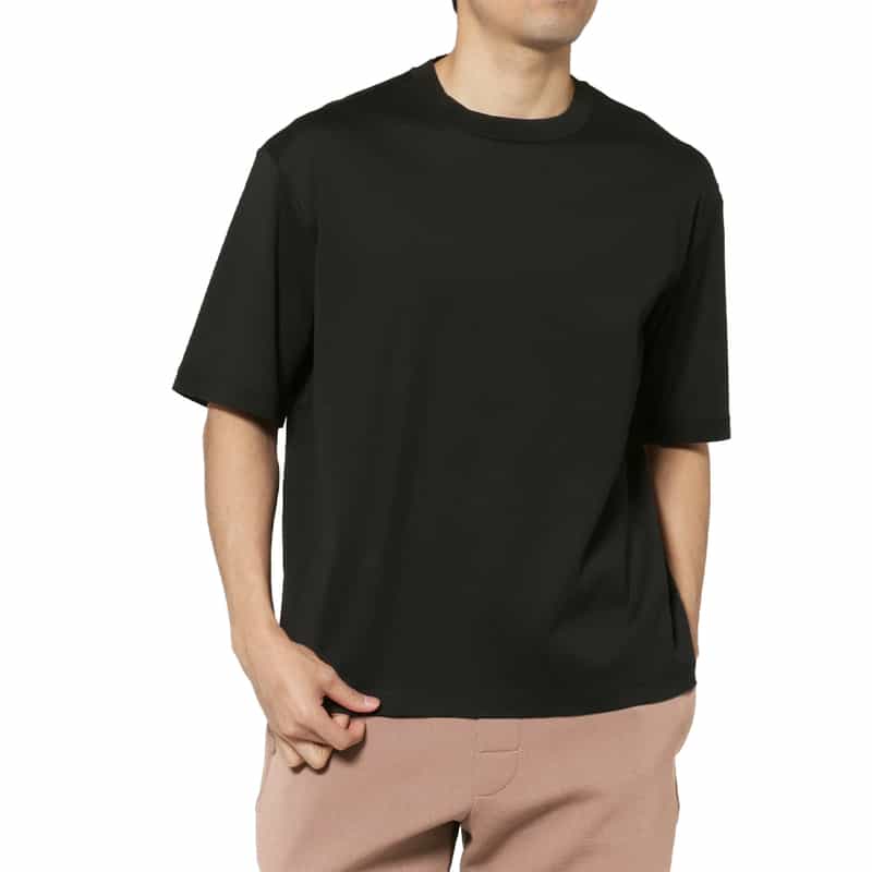 PIPPIOLINO PIPPIOLINO＜ピッピオリーノ＞ バーニーズ　ニューヨーク限定 コットンニットTシャツ BLACK