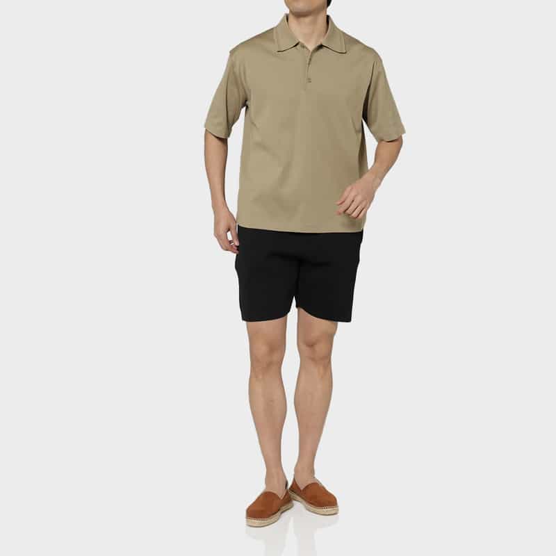 PIPPIOLINO PIPPIOLINO＜ピッピオリーノ＞ バーニーズ　ニューヨーク限定 コットンポロシャツ GREIGE