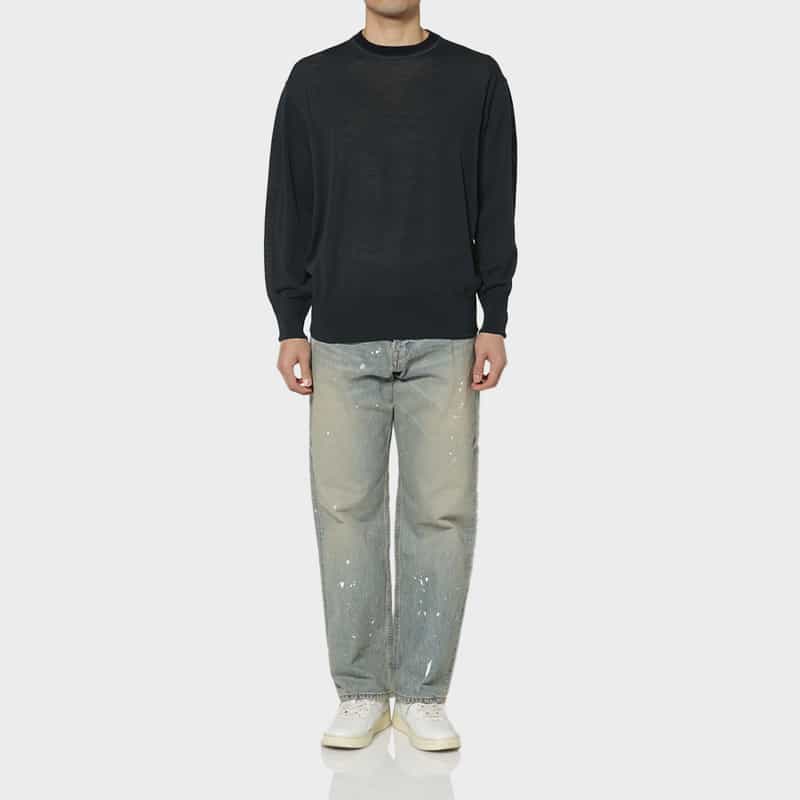 PIPPIOLINO PIPPIOLINO＜ピッピオリーノ＞ バーニーズ　ニューヨーク限定ロングスリーブニットTシャツ NAVY