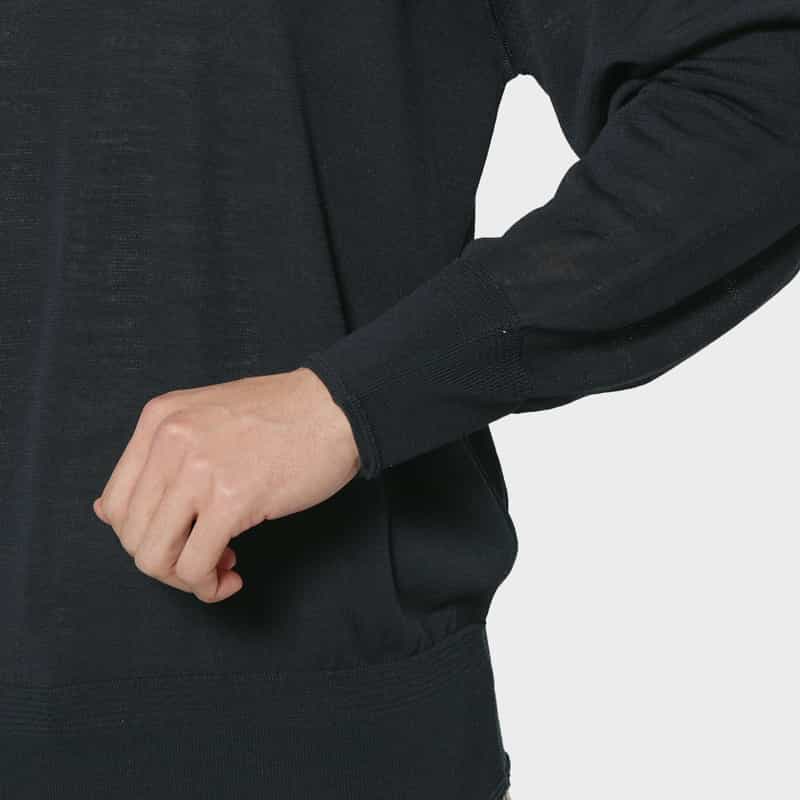 PIPPIOLINO PIPPIOLINO＜ピッピオリーノ＞ バーニーズ　ニューヨーク限定ロングスリーブニットTシャツ NAVY