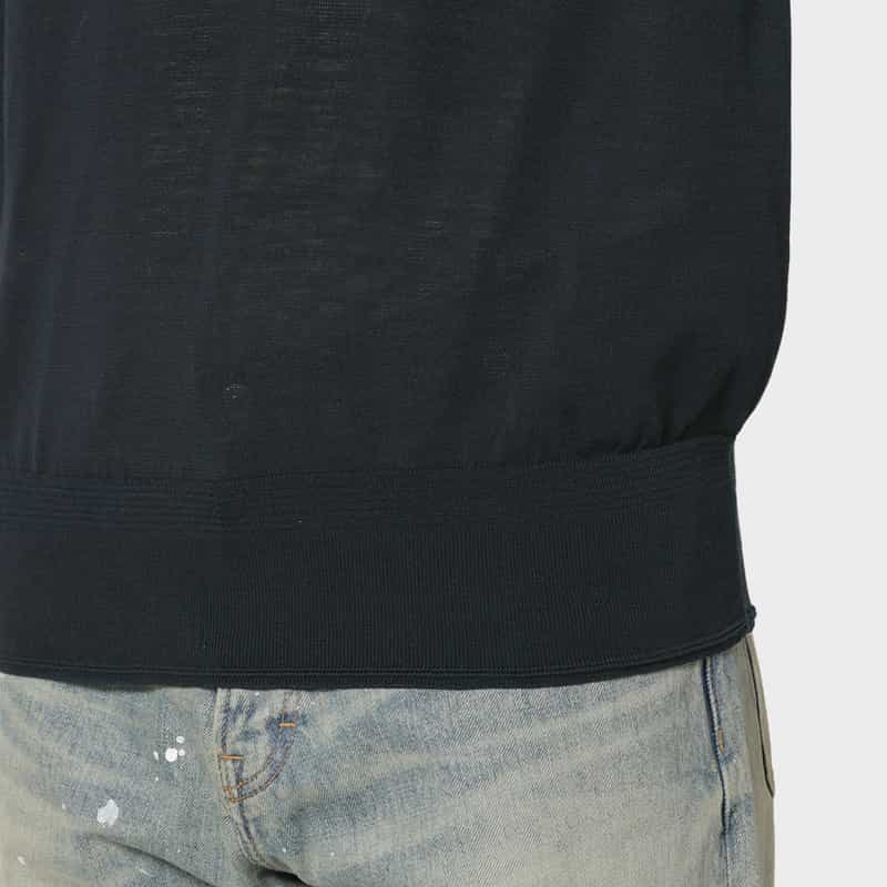 PIPPIOLINO PIPPIOLINO＜ピッピオリーノ＞ バーニーズ　ニューヨーク限定ロングスリーブニットTシャツ NAVY