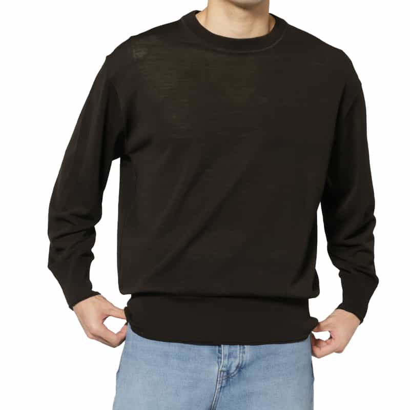 PIPPIOLINO PIPPIOLINO＜ピッピオリーノ＞ バーニーズ　ニューヨーク限定ロングスリーブニットTシャツ BROWN