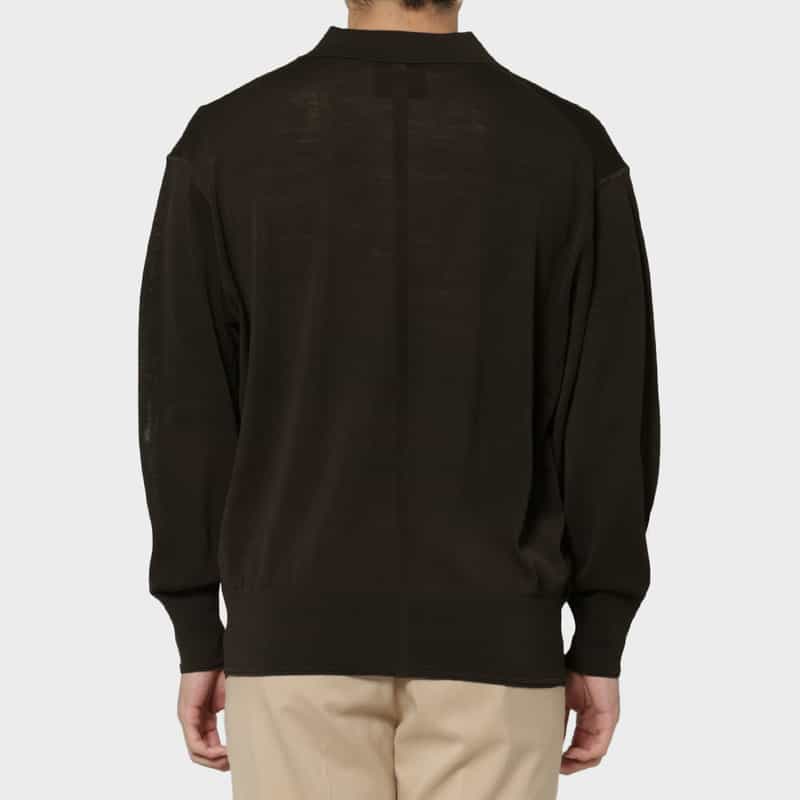 PIPPIOLINO PIPPIOLINO＜ピッピオリーノ＞ バーニーズ　ニューヨーク限定 スキッパーニットポロシャツ BROWN