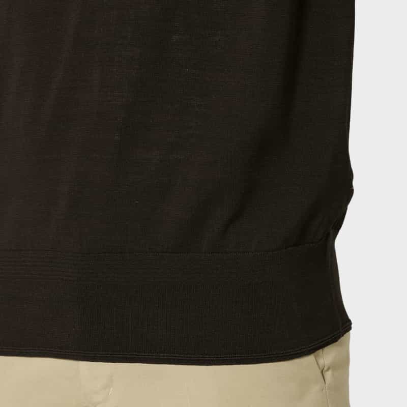 PIPPIOLINO PIPPIOLINO＜ピッピオリーノ＞ バーニーズ　ニューヨーク限定 スキッパーニットポロシャツ BROWN