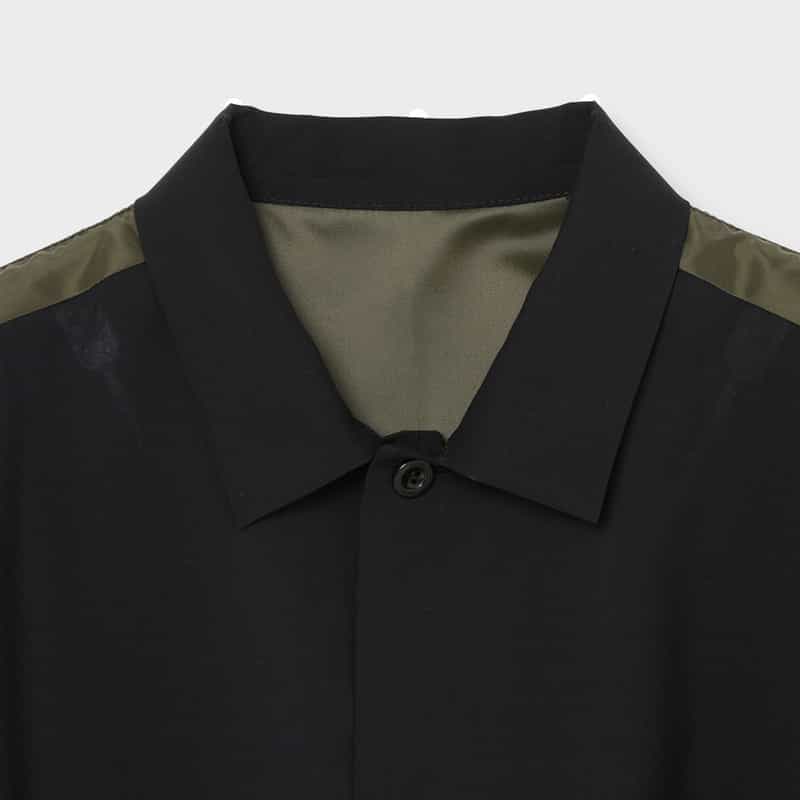 SACAI SACAI＜サカイ＞ コンビネーションシャツ NAVY