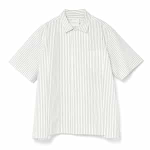 SACAI＜サカイ＞ コットンポプリン ストライプシャツ