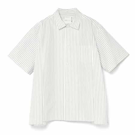 SACAI＜サカイ＞ コットンポプリン ストライプシャツ
