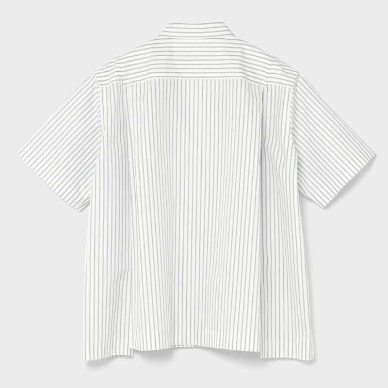 SACAI SACAI＜サカイ＞ コットンポプリン ストライプシャツ WHITE