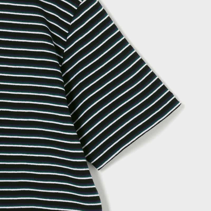 SACAI SACAI＜サカイ＞ ボーダー柄Tシャツ BLACK