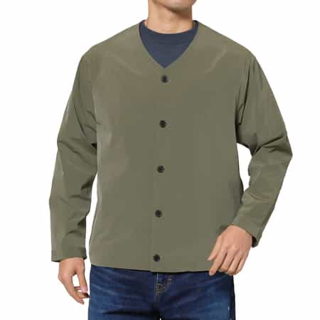 ウォッシャブル ノーカラーブルゾン