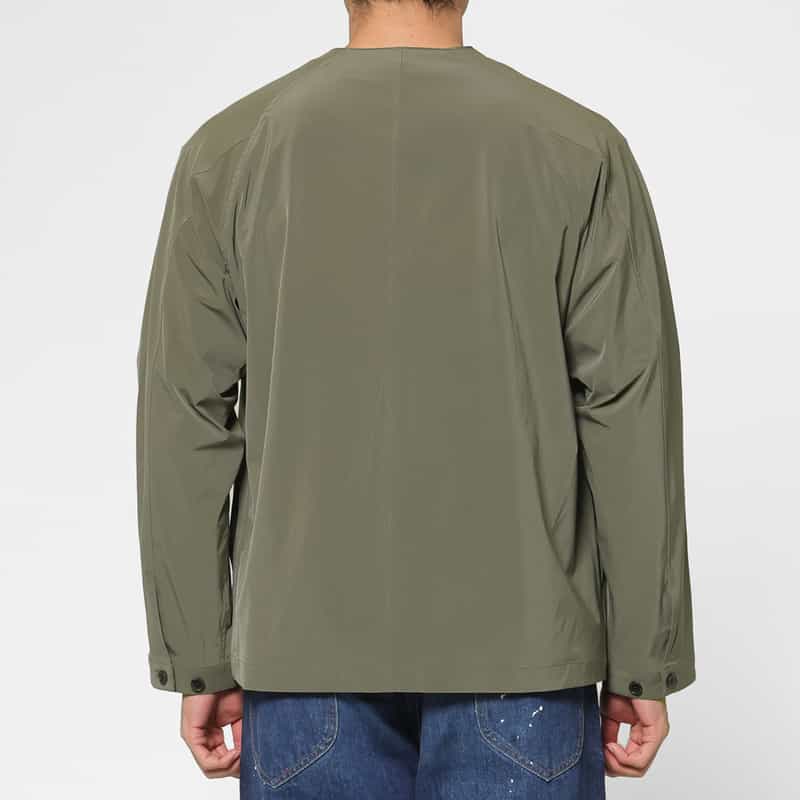 BARNEYS NEW YORK ウォッシャブル ノーカラーブルゾン BEIGE