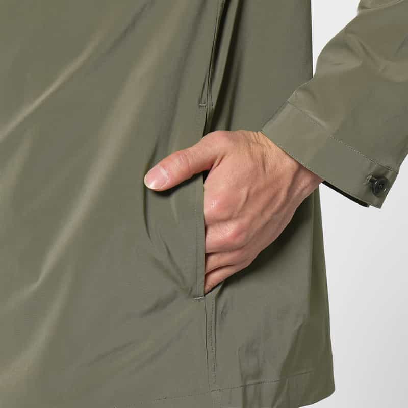 BARNEYS NEW YORK ウォッシャブル ノーカラーブルゾン BEIGE