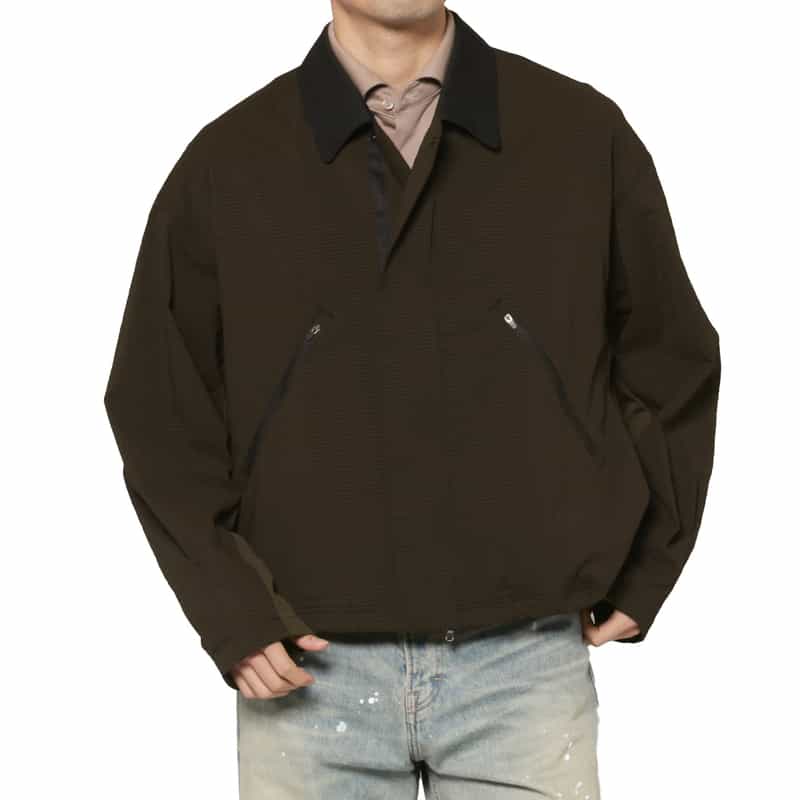 BARNEYS NEW YORK コンビネーションブルゾン BROWN