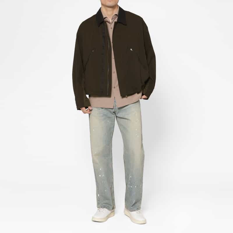 BARNEYS NEW YORK コンビネーションブルゾン BROWN