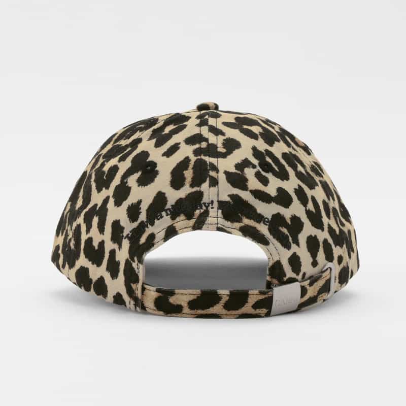 GANNI GANNI＜ガニー＞ レオパード柄ロゴキャップ MULTI COLOR