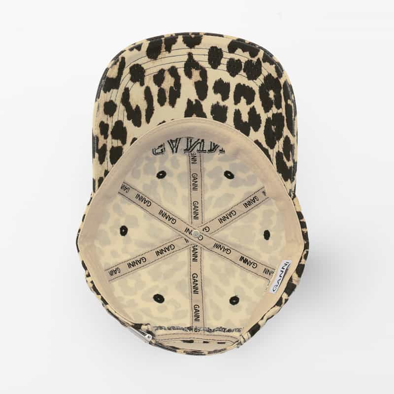 GANNI GANNI＜ガニー＞ レオパード柄ロゴキャップ MULTI COLOR